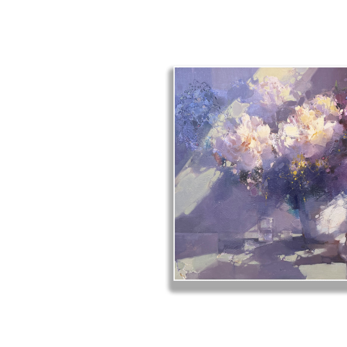 晓红艺术空间 I 5层展厅原创手绘油画作品《柔光栖花》