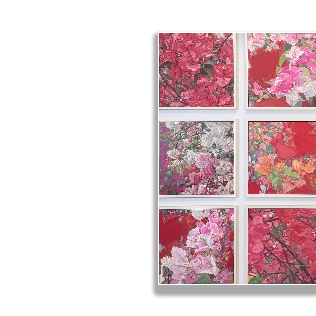 晓红艺术空间 I 5层展厅原创手绘油画作品《花开九色》