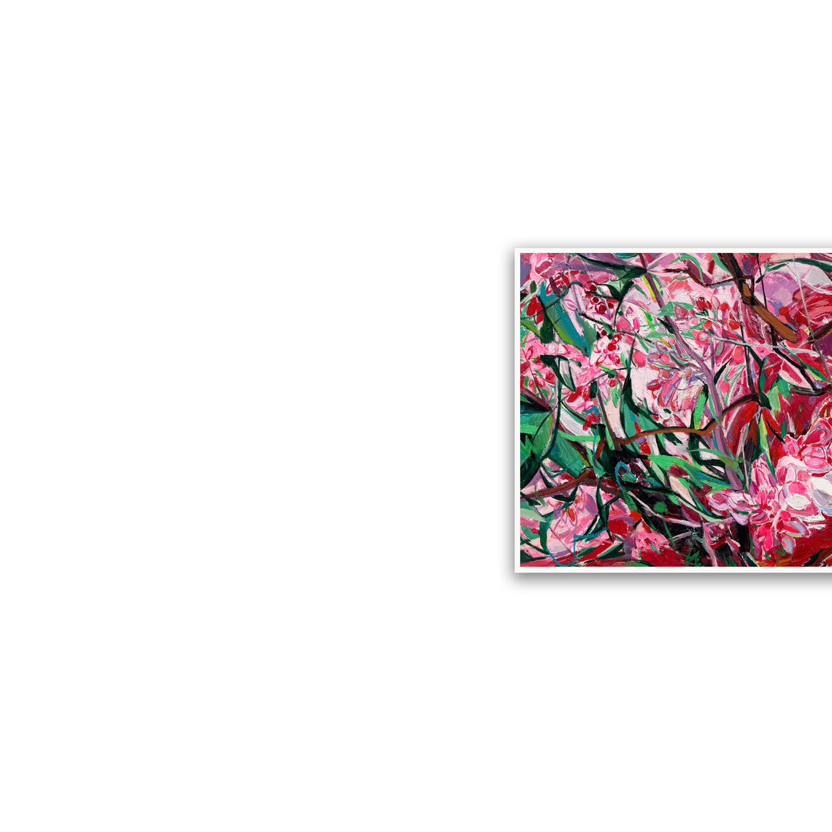 晓红艺术空间 I 5 层展厅原创手绘油画《花影春声》