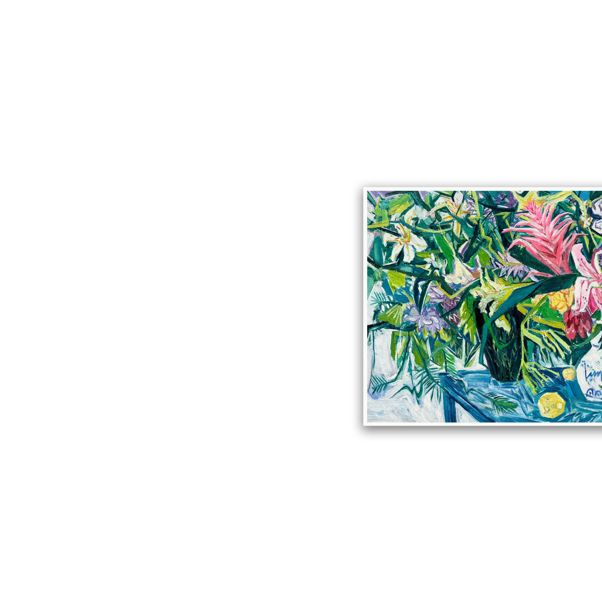 晓红艺术空间 I 5 层展厅原创手绘油画《春满芳庭》