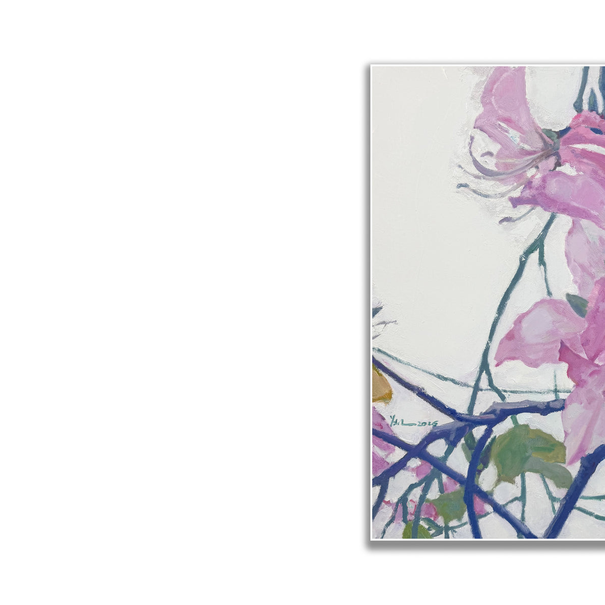 晓红艺术空间 I 5 层展厅原创手绘油画《春日絮语》