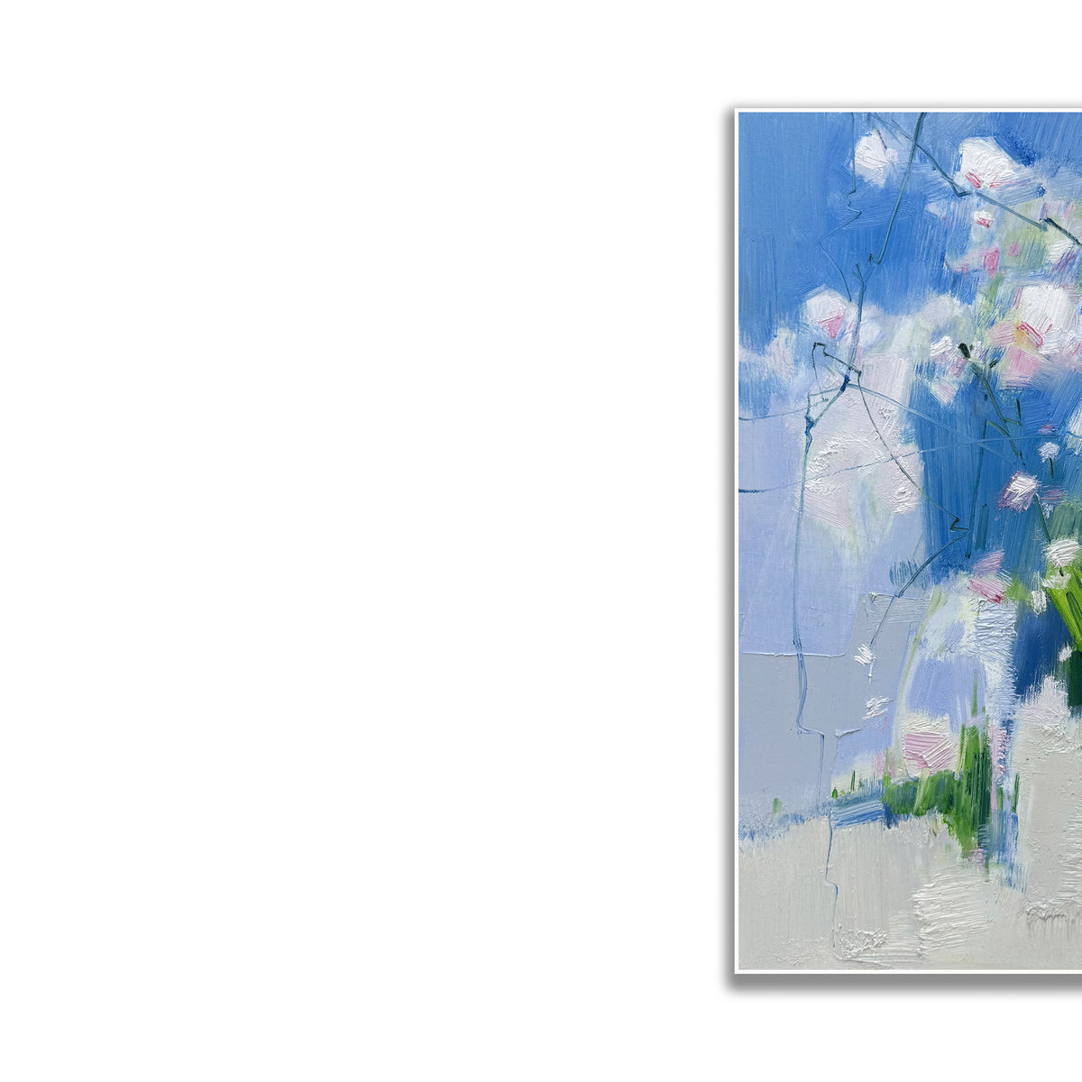 晓红艺术空间 I 5层展厅原创手绘油画《晴空花影》
