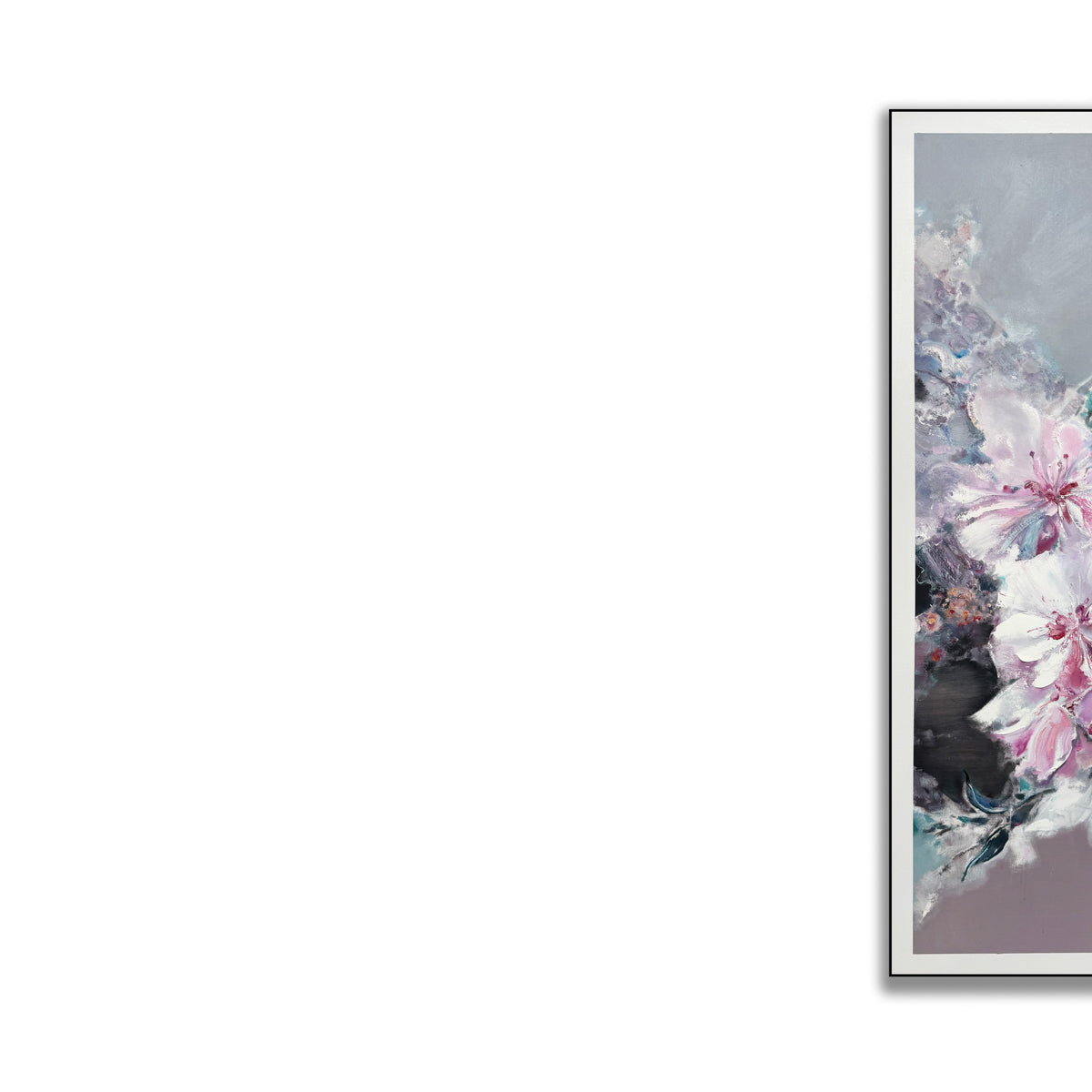 晓红艺术空间 I 5 层展厅原创手绘油画《一庭春色》