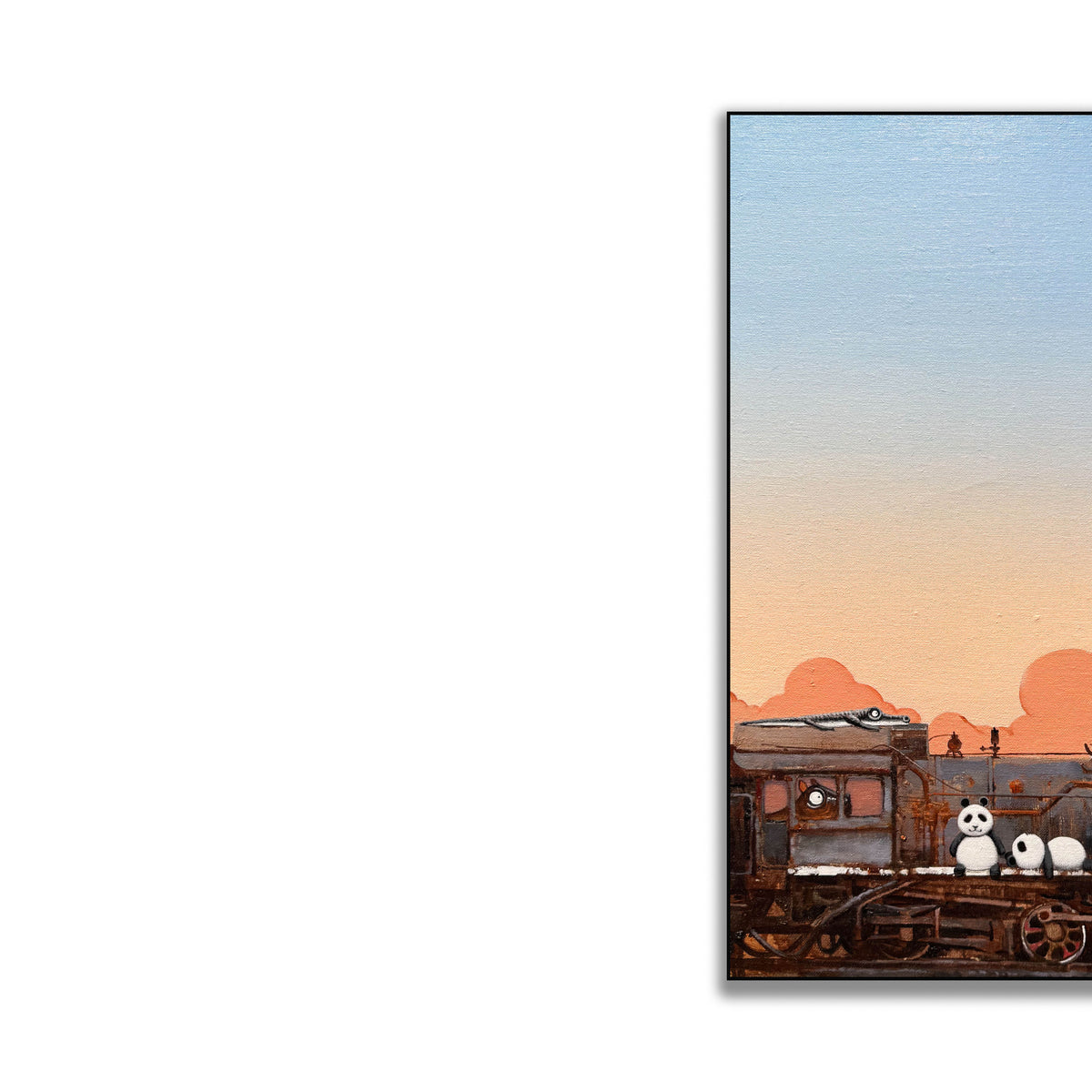 晓红艺术空间 I 5层展厅原创手绘油画《时光慢车》