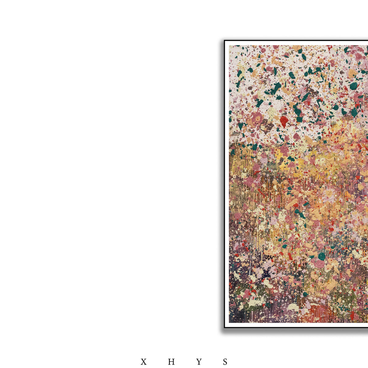 晓红艺术空间 I 5 层展厅原创手绘油画《锦绣春和》