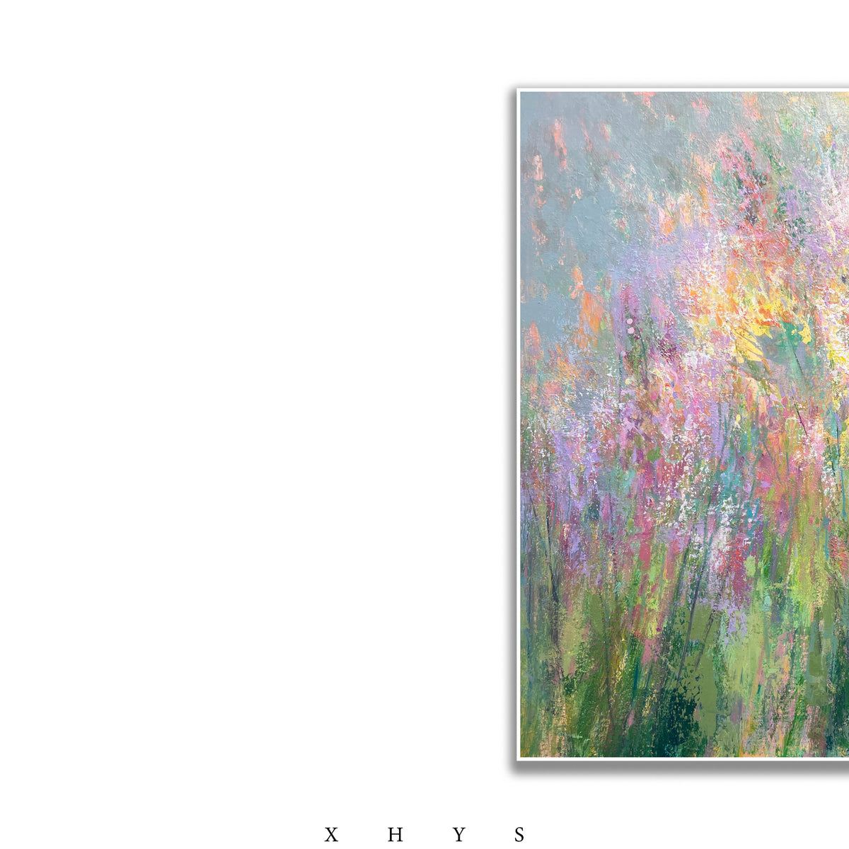 晓红艺术空间 I 5 层展厅原创手绘油画《花漾》
