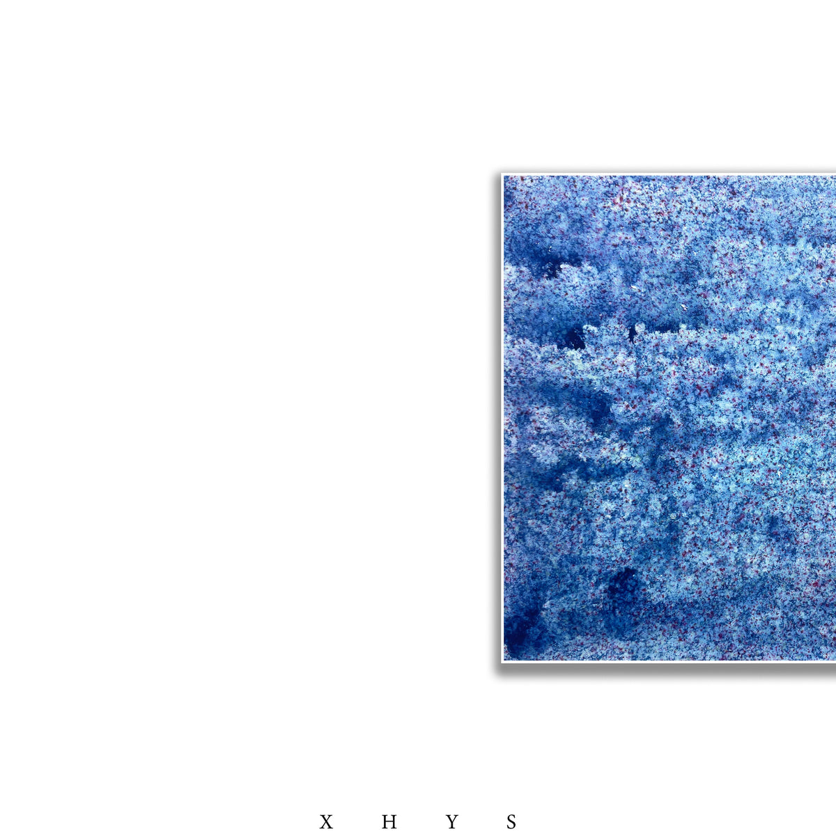 晓红艺术空间 I 5 层展厅原创手绘油画《蓝喜》