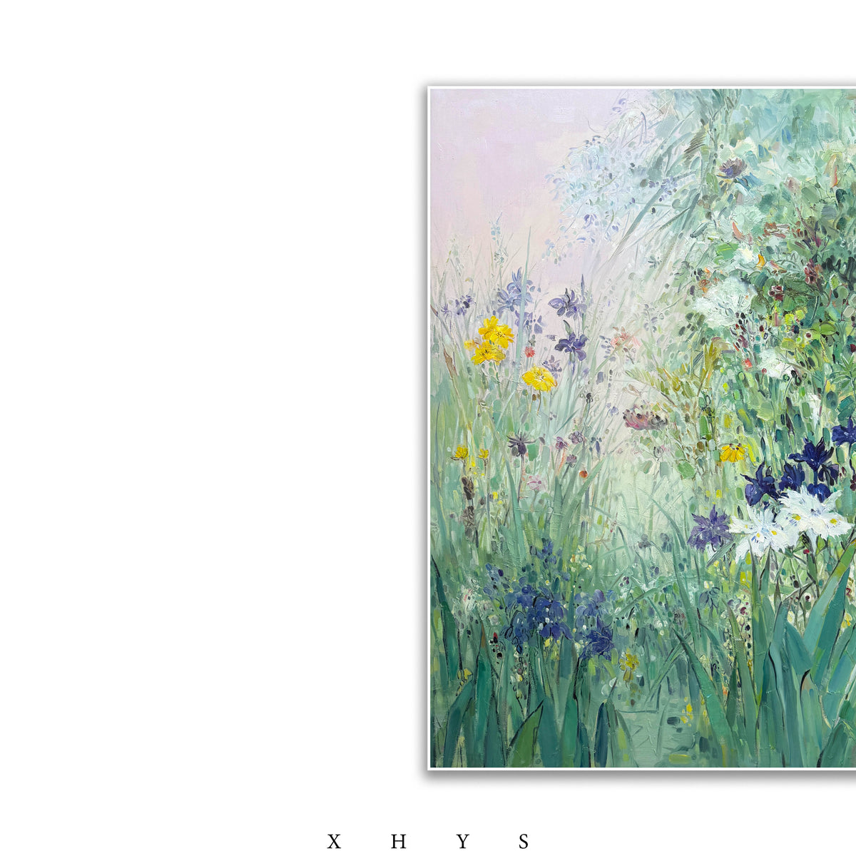 晓红艺术空间 I 5层展厅原创手绘油画作品《风过鸢尾》