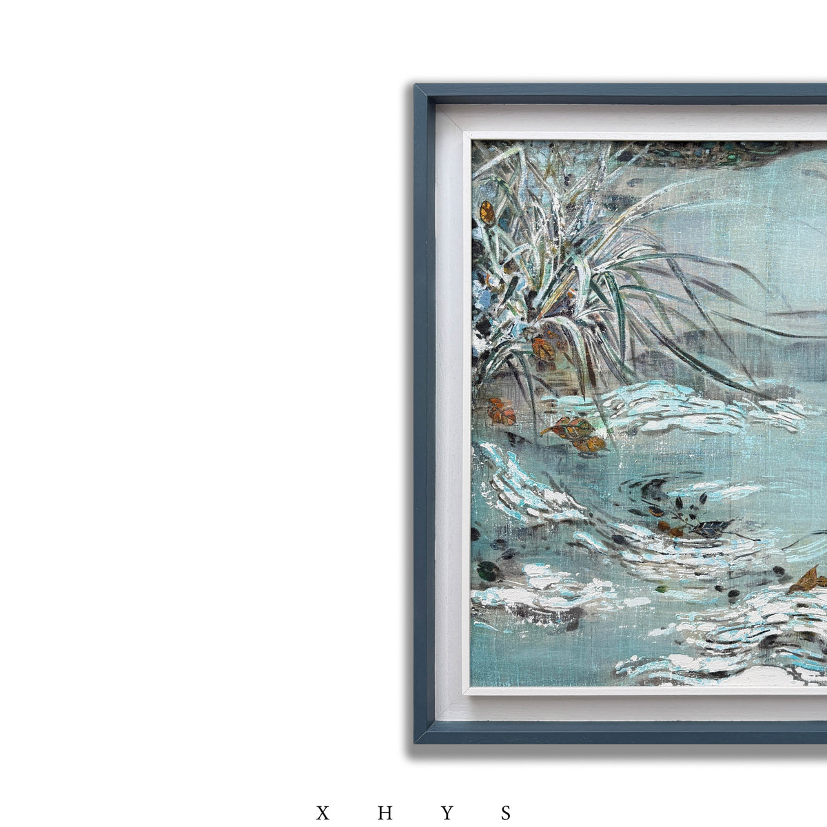 晓红艺术空间 I 5 层展厅原创手绘油画作品《碧涧长清》