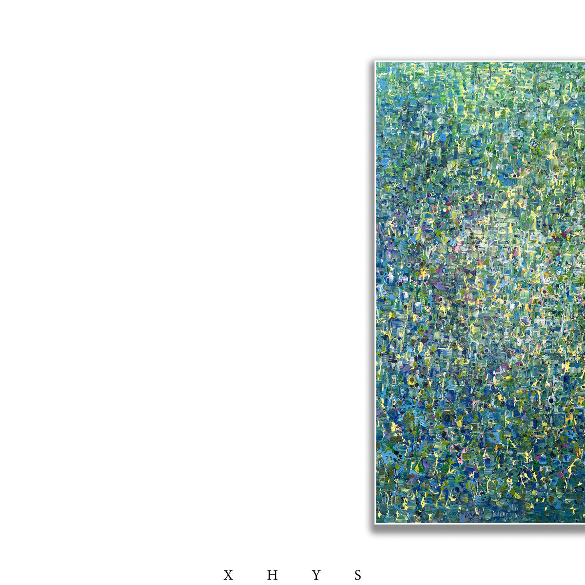 晓红艺术空间 I 5 层展厅原创手绘油画作品《青野星尘》