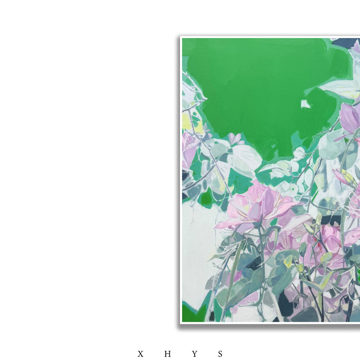 晓红艺术空间 I 5 层展厅原创手绘油画《夏日晴花》