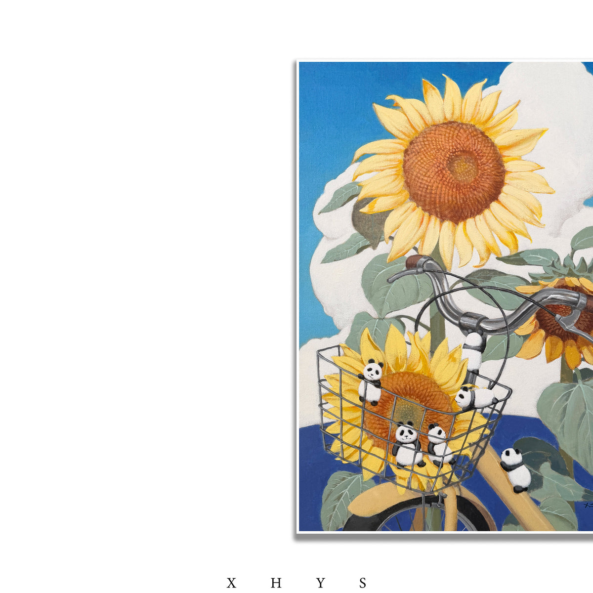 晓红艺术空间 I 5 层展厅原创手绘油画作品《云上花国》