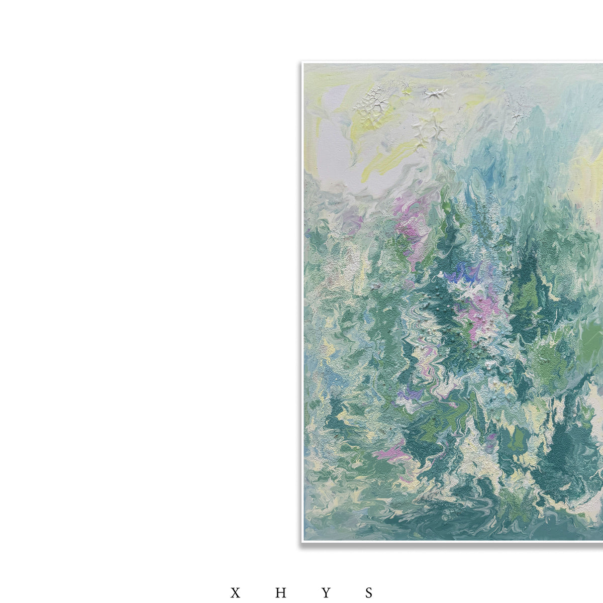 晓红艺术空间 I 5 层展厅原创手绘油画作品《雾影凝芳》