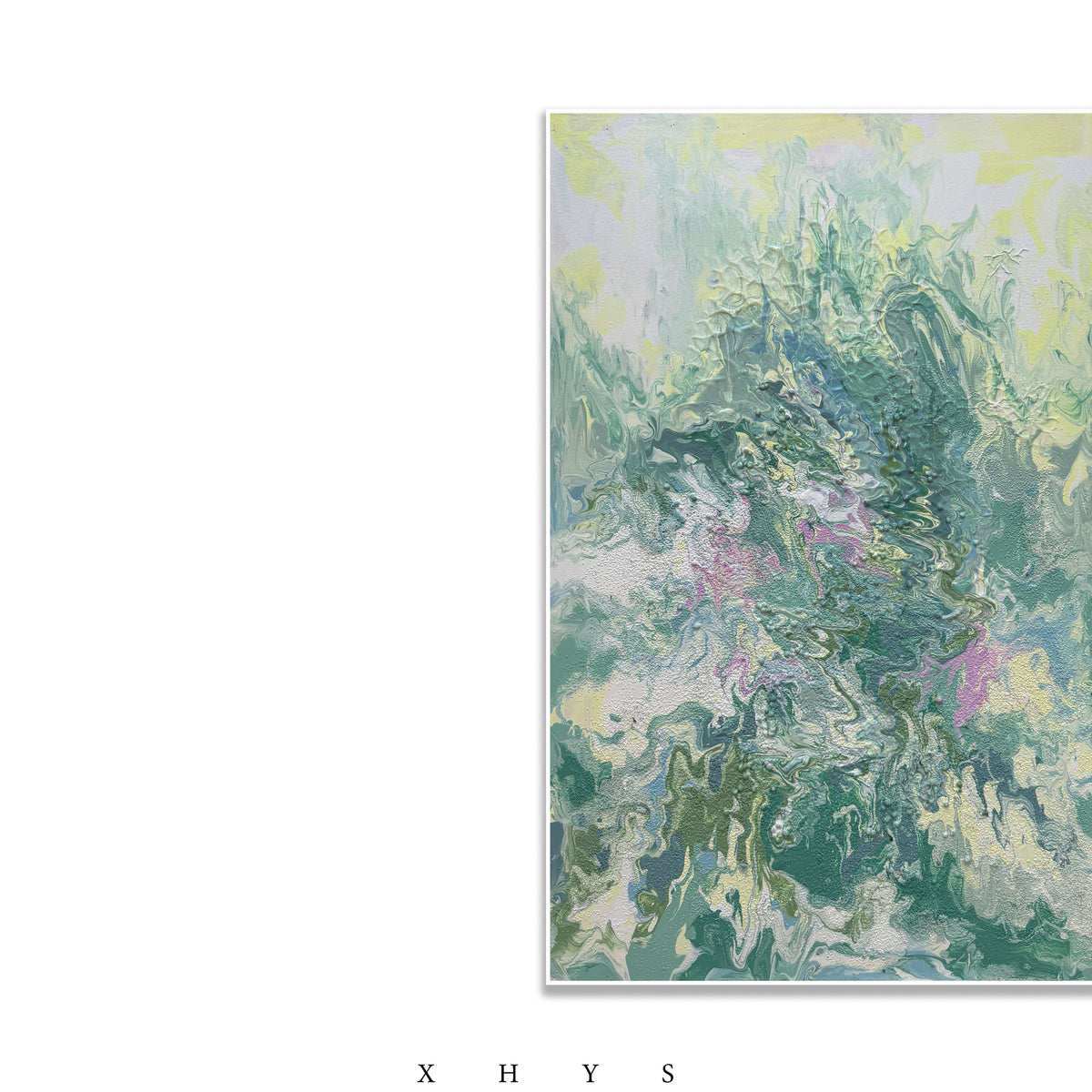 晓红艺术空间 I 5 层展厅原创手绘油画作品《青芜漫花》
