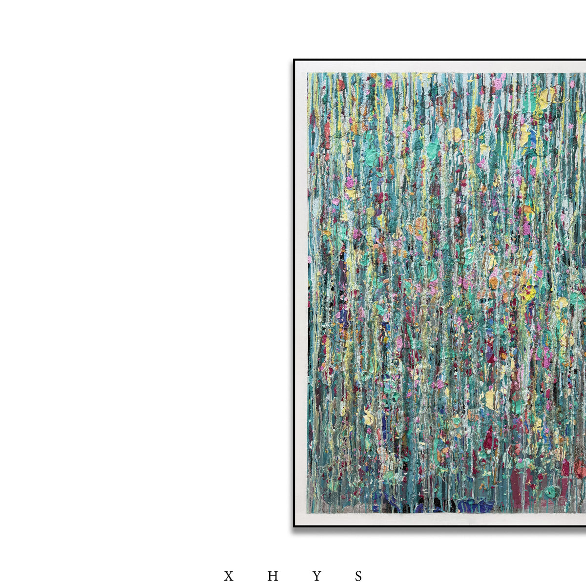 晓红艺术空间 I 5 层展厅原创手绘油画作品《翠木|拾春》