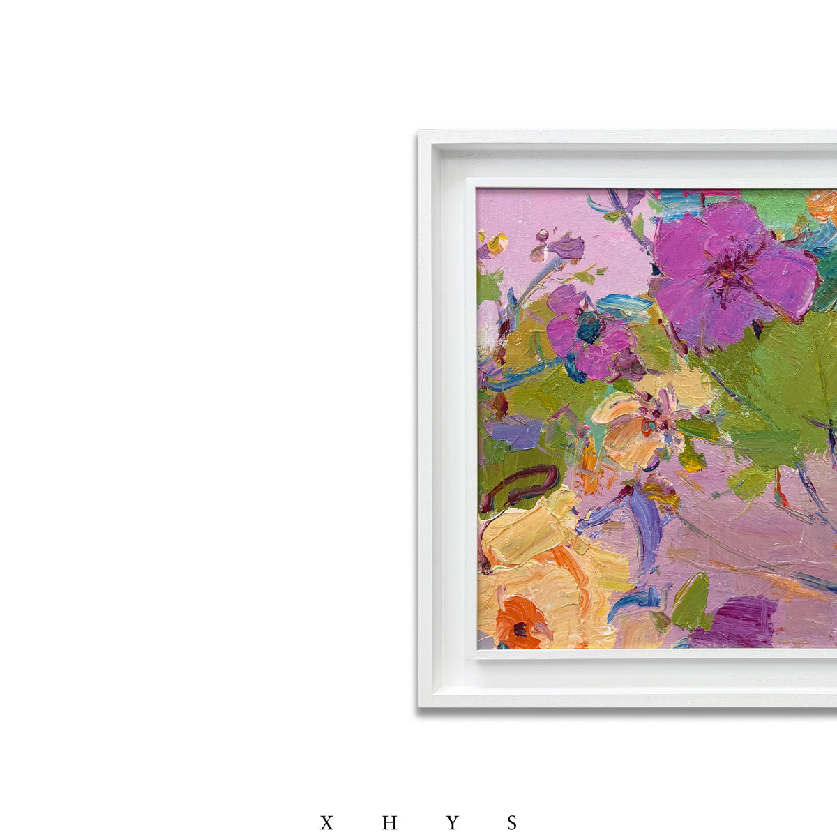 晓红艺术空间 I 5 层展厅 艺术原创油画《浅紫花序》