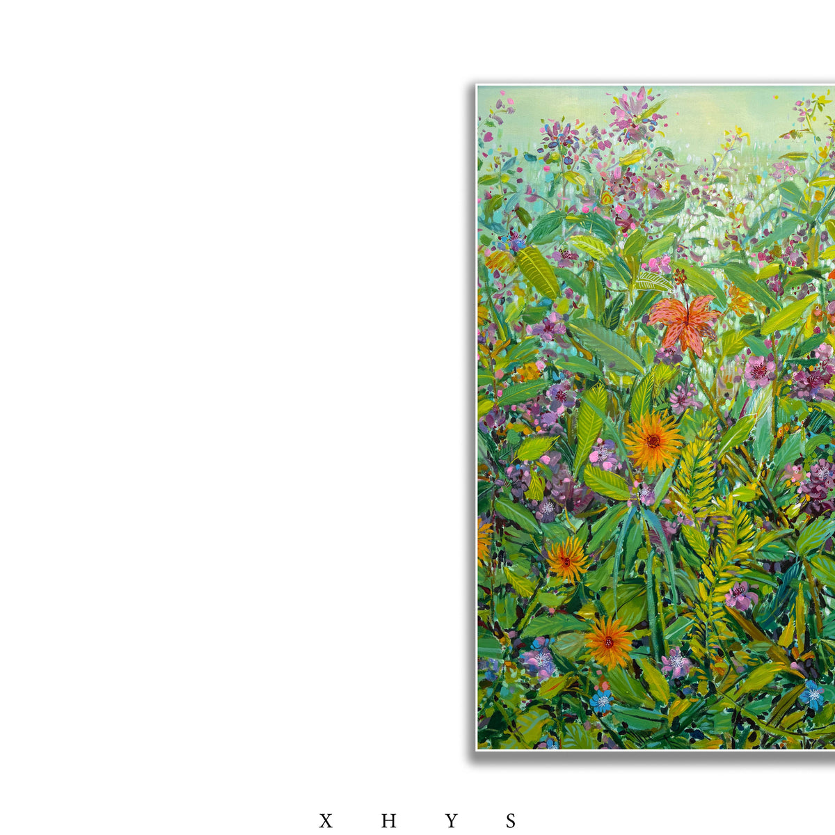 晓红艺术空间 I 5 层展厅原创手绘油画作品《青野芳丛》