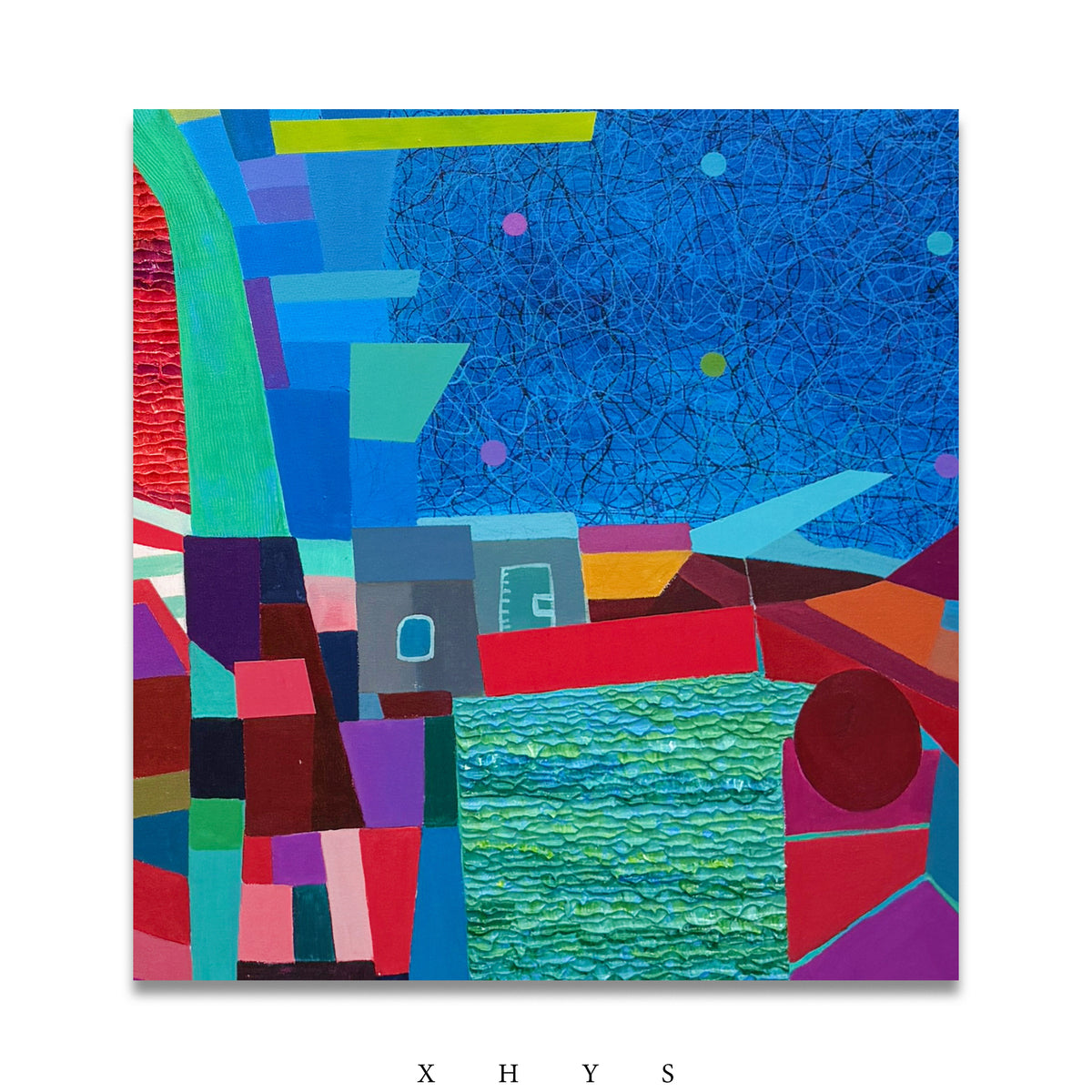 原创手绘油画 I 晓红艺术空间出品《城与星河》