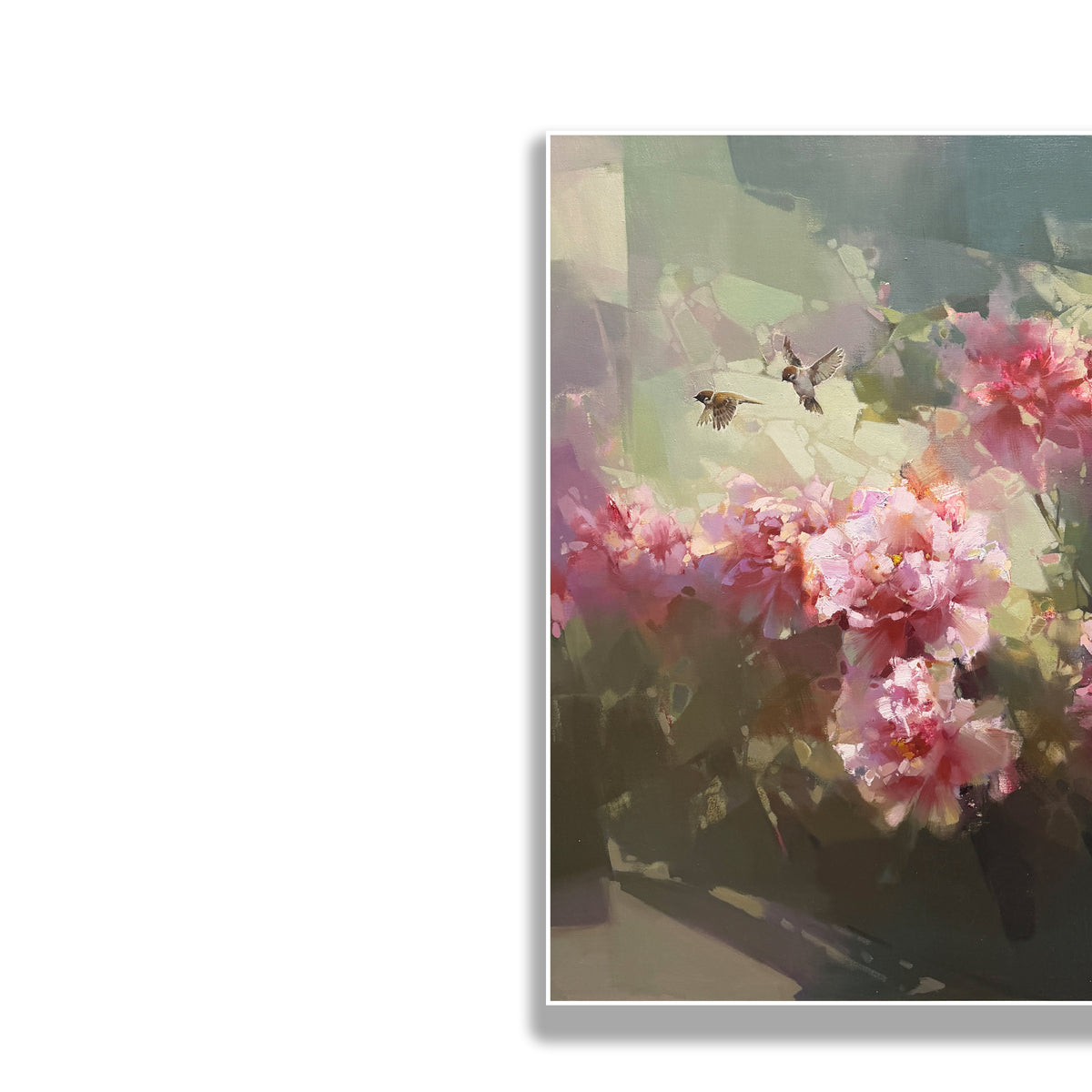 晓红艺术空间 I 5层展厅原创手绘油画作品《富贵凝香》
