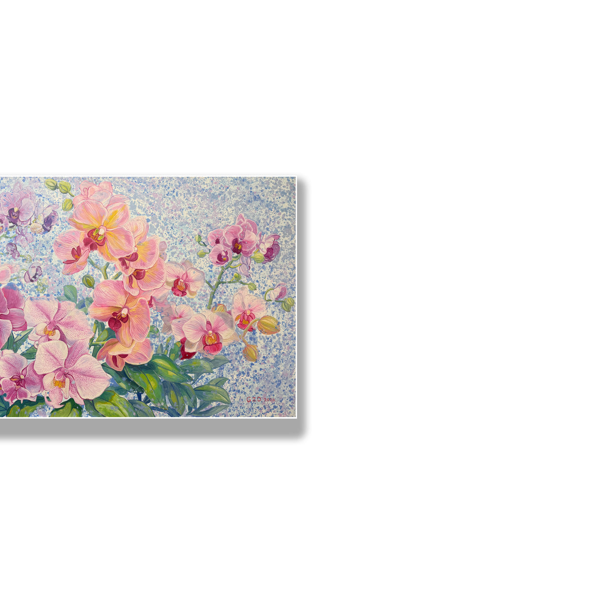 晓红艺术空间 I 5层展厅原创手绘油画作品《兰心蕙质》