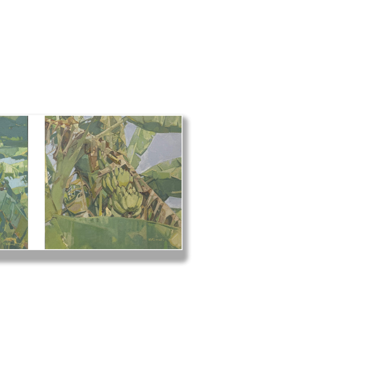 晓红艺术空间 I 5层展厅原创手绘油画作品《蕉香满庭》