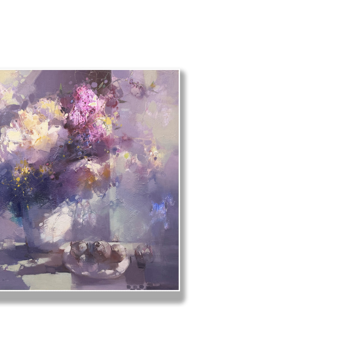 晓红艺术空间 I 5层展厅原创手绘油画作品《柔光栖花》
