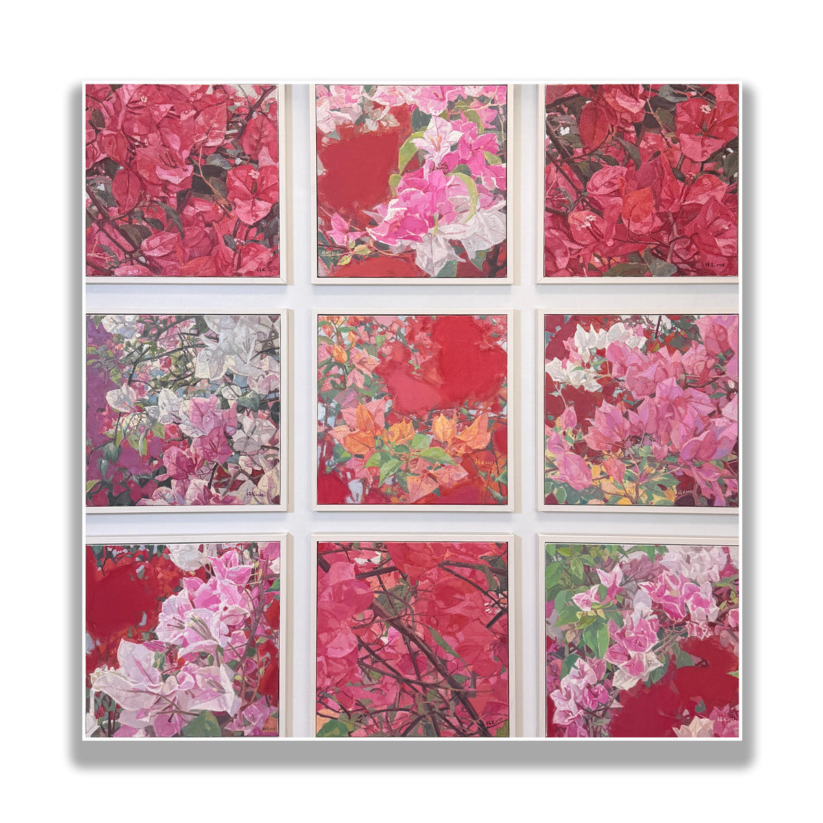 晓红艺术空间 I 5层展厅原创手绘油画作品《花开九色》