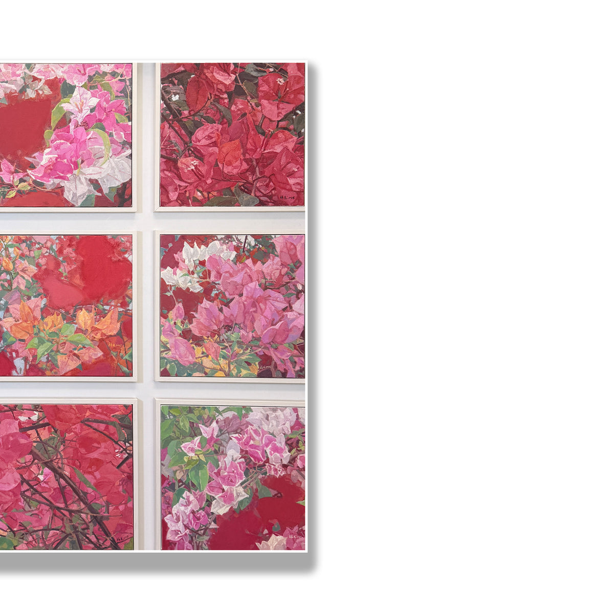 晓红艺术空间 I 5层展厅原创手绘油画作品《花开九色》