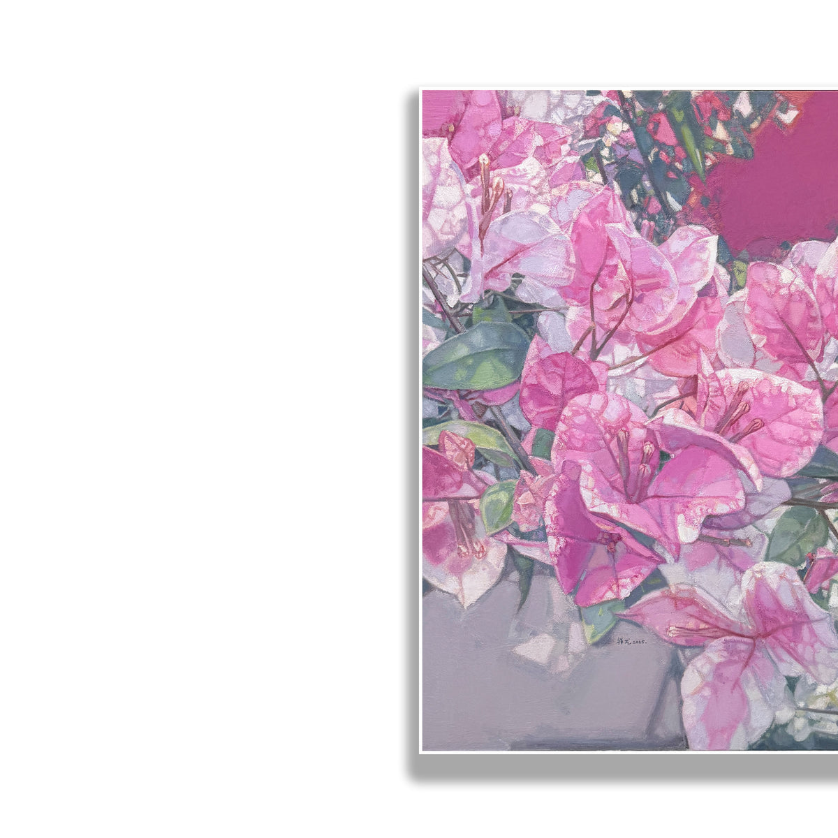 晓红艺术空间 I 5层展厅原创手绘油画作品《嫣红似锦》