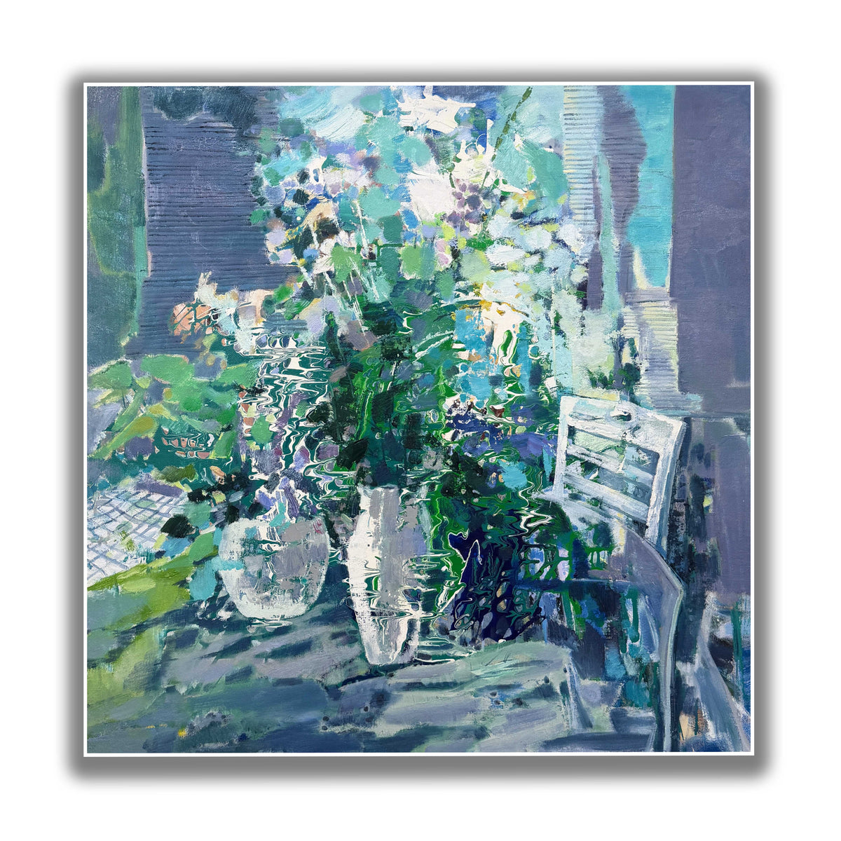 晓红艺术空间 I 5 层展厅原创手绘油画作品《但惜夏日长》