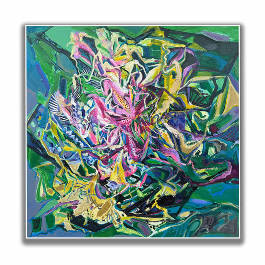 晓红艺术空间 I 5 层展厅原创手绘油画作品《花事》