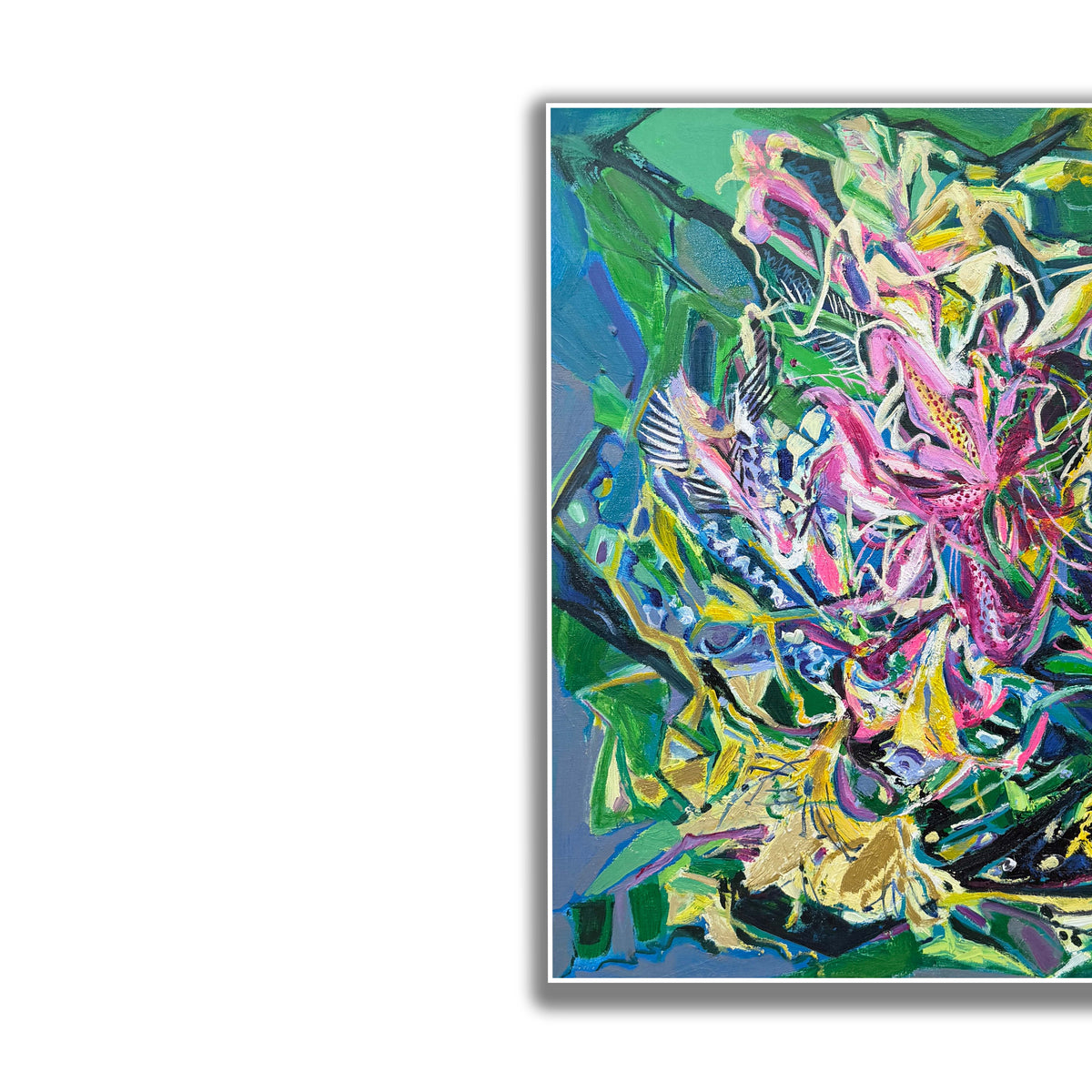 晓红艺术空间 I 5 层展厅原创手绘油画作品《花事》