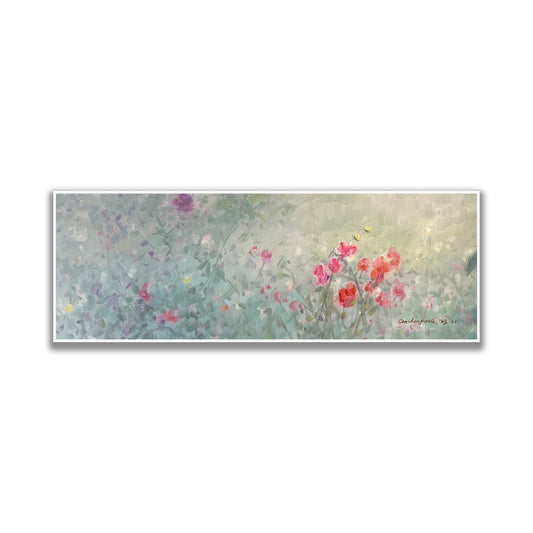 晓红艺术空间 I 5 层展厅原创手绘油画作品《春野繁花》