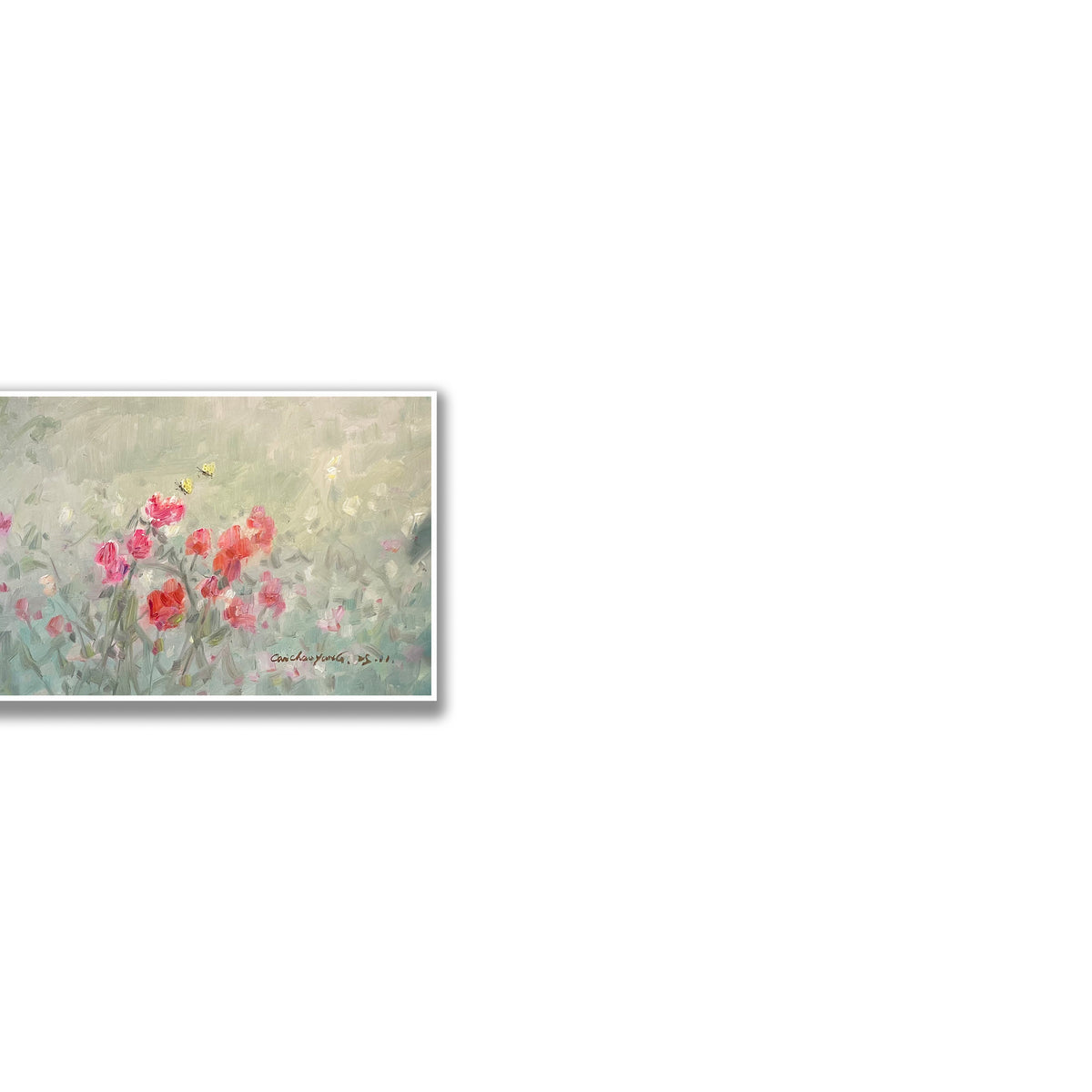 晓红艺术空间 I 5 层展厅原创手绘油画作品《春野繁花》