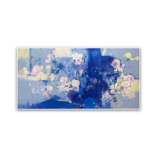 晓红艺术空间 I 5 层展厅原创手绘油画《无梦不欢-蓝》