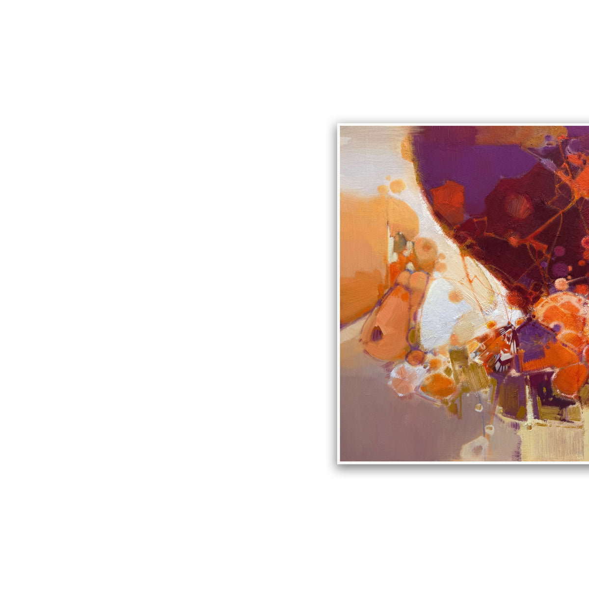 晓红艺术空间 I 5 层展厅原创手绘油画《阳光碎影》