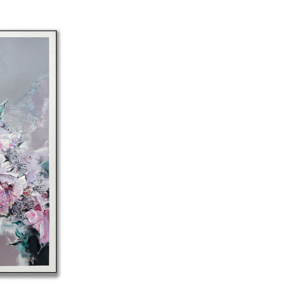 晓红艺术空间 I 5 层展厅原创手绘油画《一庭春色》