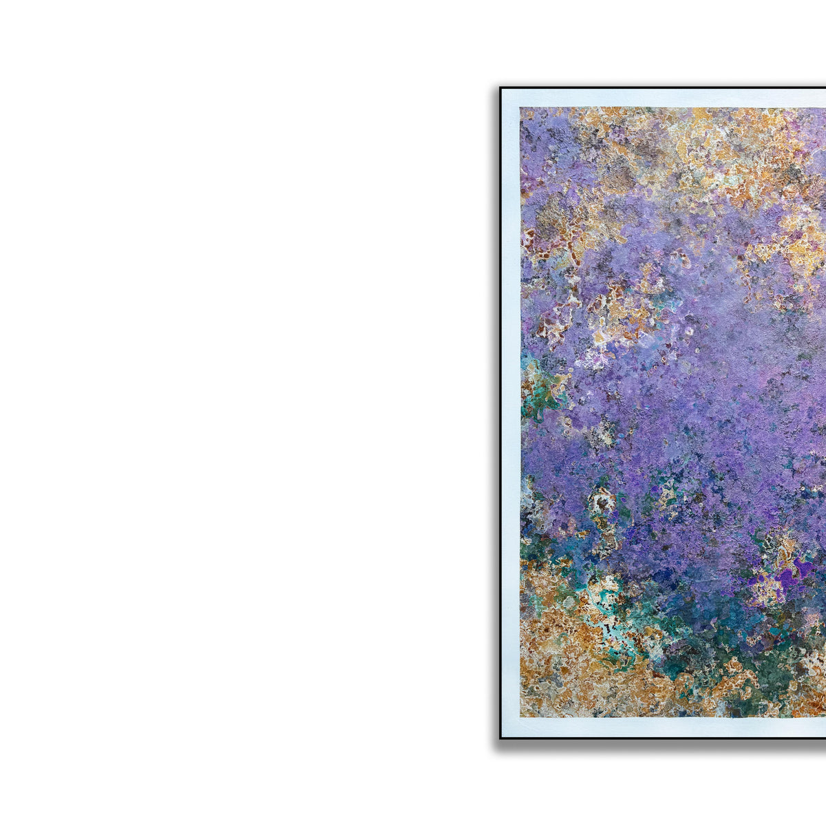 晓红艺术空间 I 5 层展厅原创手绘油画《花漫紫韵》