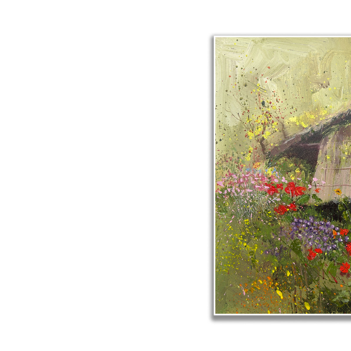 晓红艺术空间 I 5 层展厅原创手绘油画《山居花事》