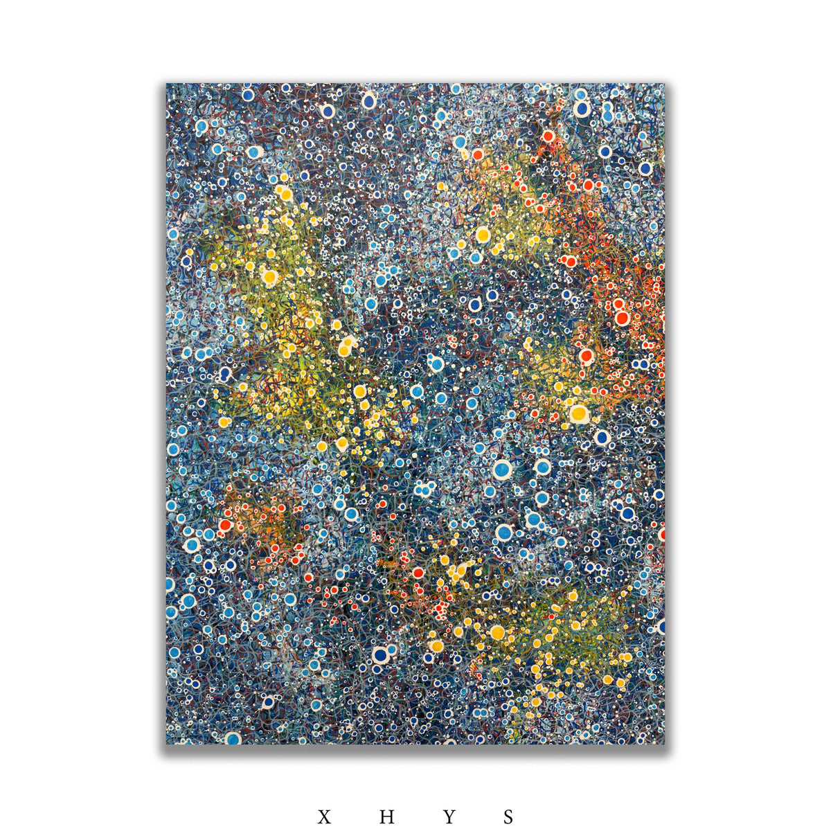 晓红艺术空间 I 5 层展厅原创手绘油画《满庭星彩》