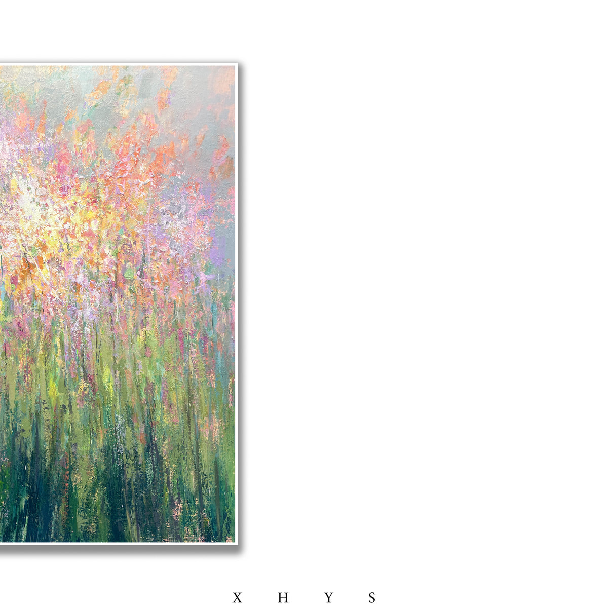 晓红艺术空间 I 5 层展厅原创手绘油画《花漾》