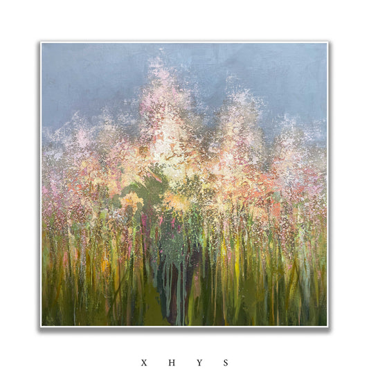 晓红艺术空间 I 5 层展厅原创手绘油画《好春光》