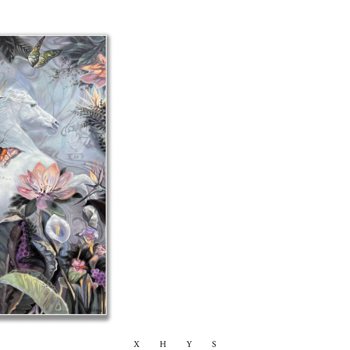 晓红艺术空间 I 5 层展厅原创手绘油画《飞天》