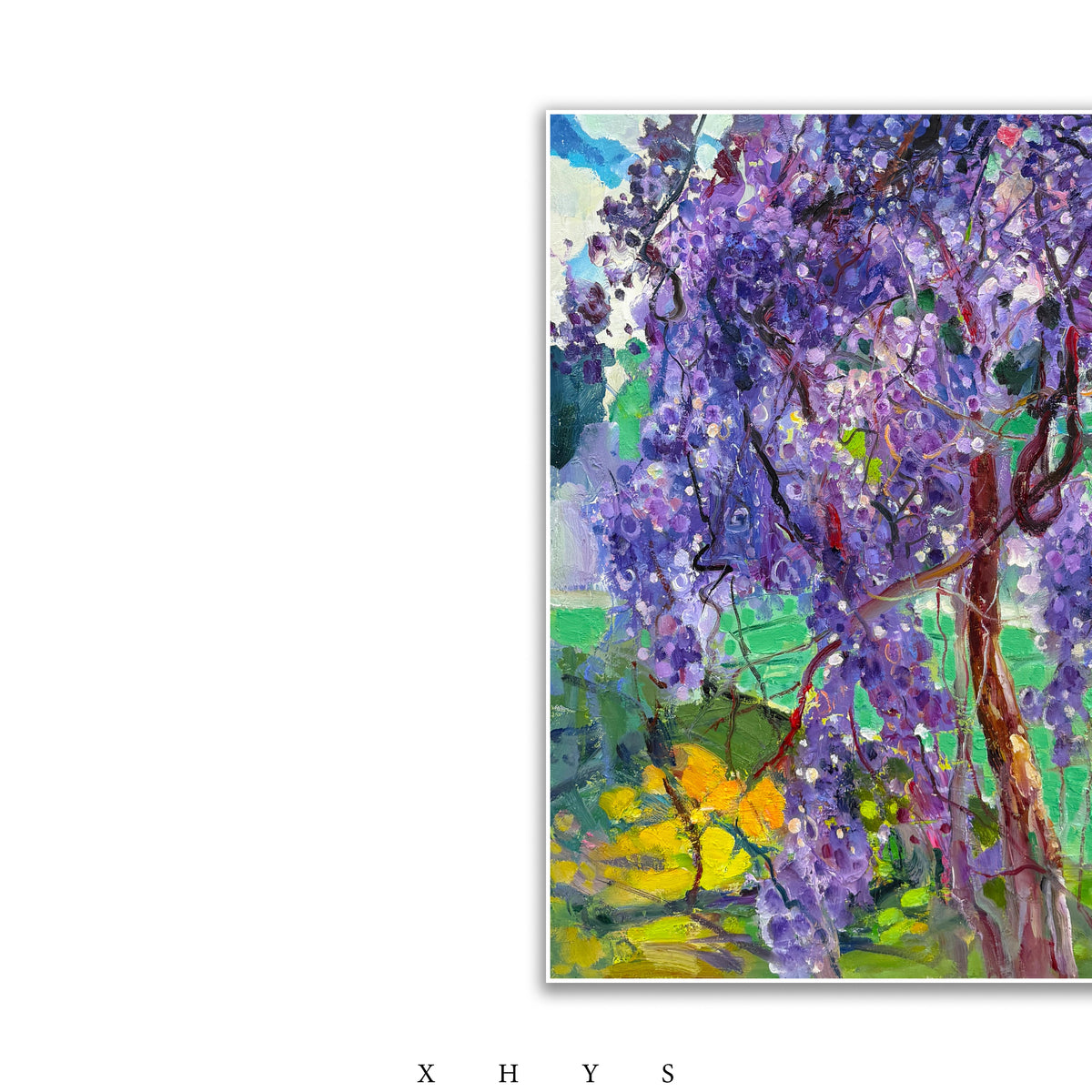 晓红艺术空间 I 5层展厅原创手绘油画作品《葡藤树下》
