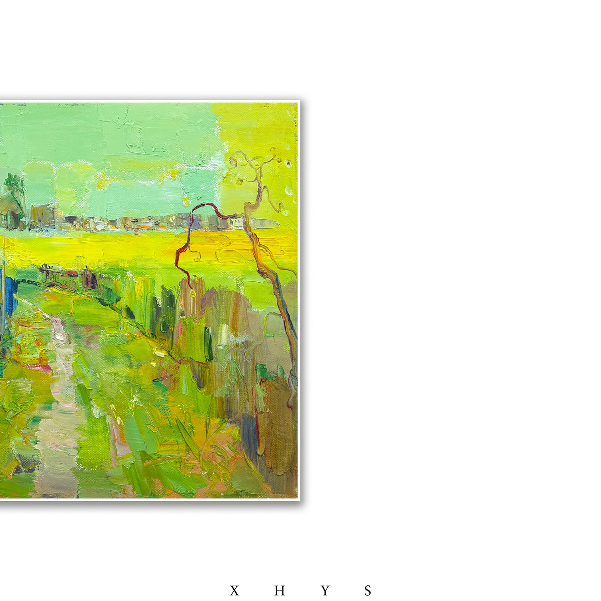 晓红艺术空间 I 5层展厅原创手绘油画作品《金色田园》