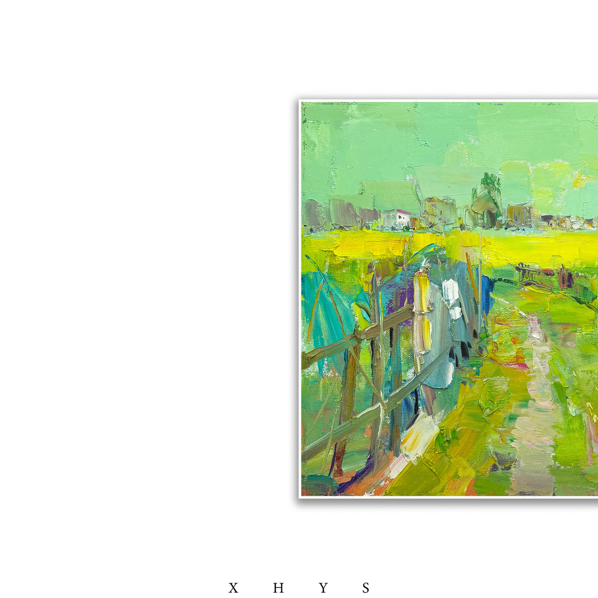 晓红艺术空间 I 5层展厅原创手绘油画作品《金色田园》