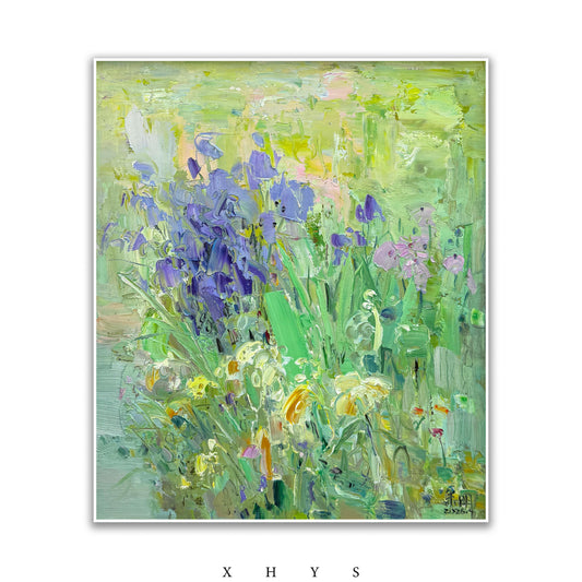 晓红艺术空间 I 5层展厅原创手绘油画作品《花野静语》