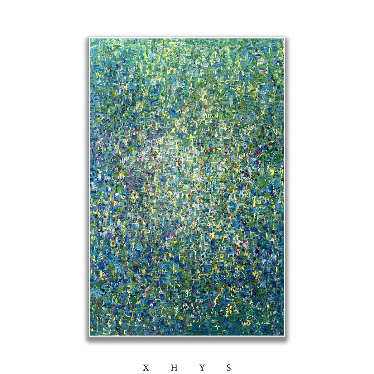 晓红艺术空间 I 5 层展厅原创手绘油画作品《青野星尘》