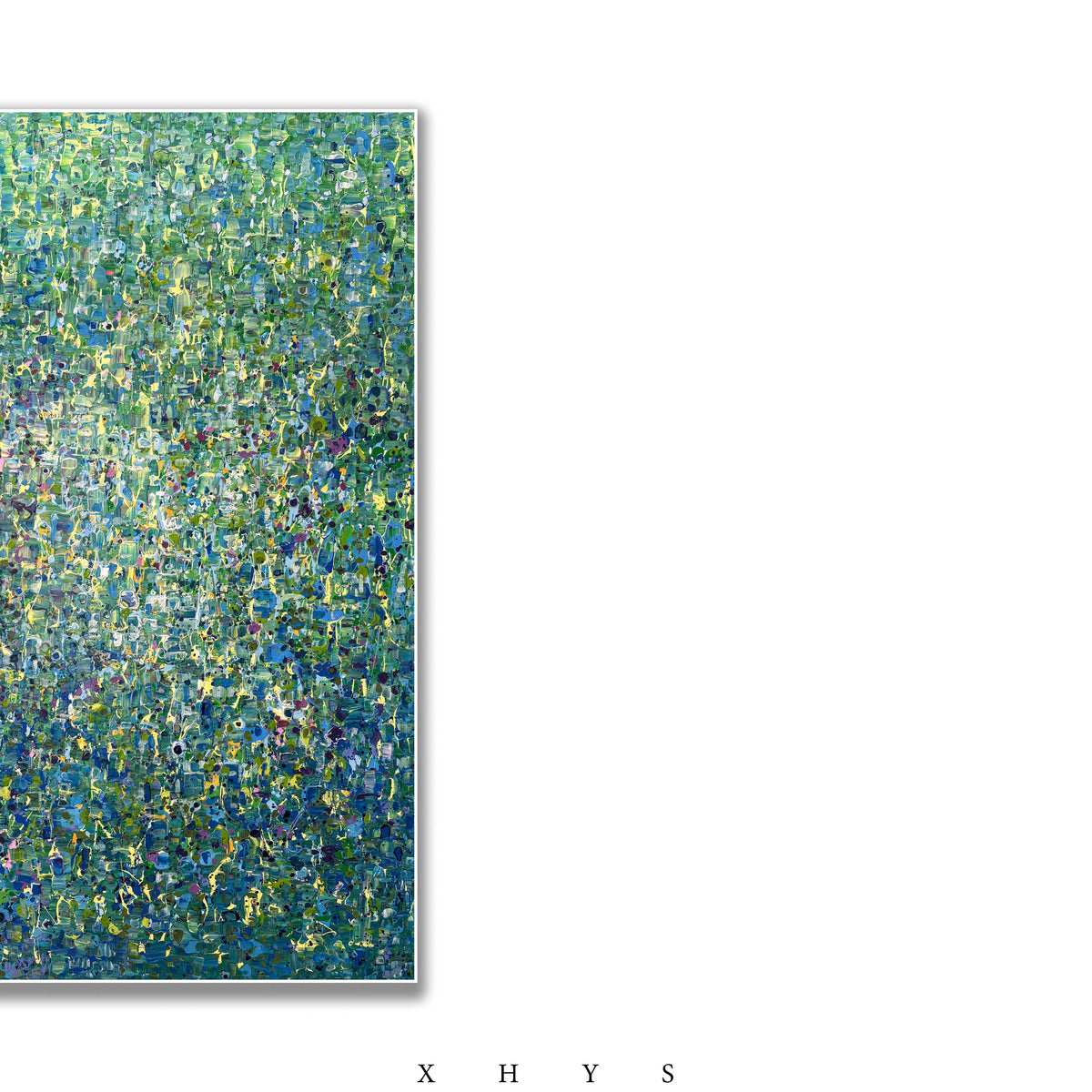 晓红艺术空间 I 5 层展厅原创手绘油画作品《青野星尘》