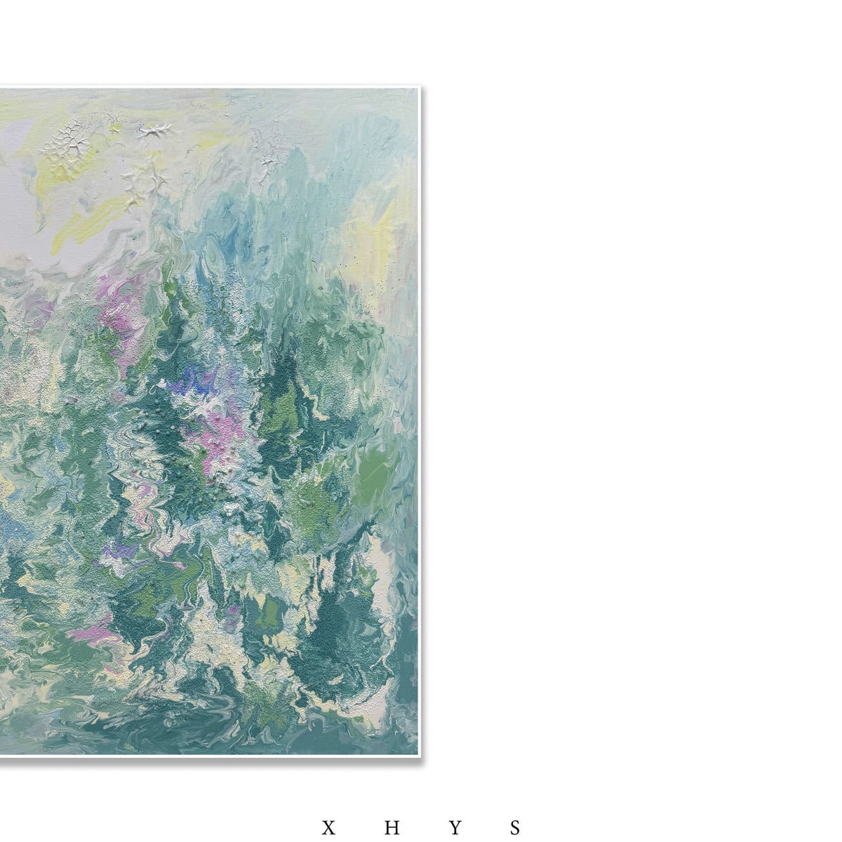 晓红艺术空间 I 5 层展厅原创手绘油画作品《雾影凝芳》